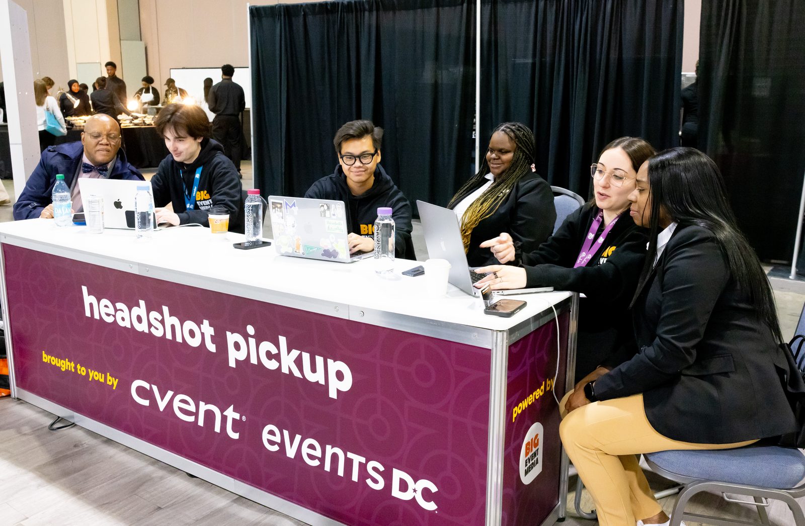 The headshot pickup desk at PCMA Convening Leaders, brought to you by Cvent and Events DC