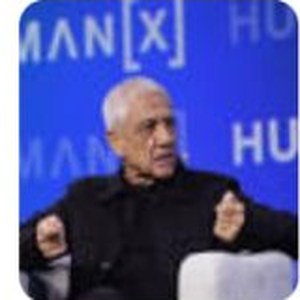 Vinod Khosla at HumanX, the frame that ran with the Guam Daily Post story