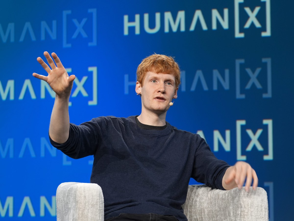 Cursor CEO Michael Truell at HumanX San Francisco 2026, photographed by Big Event Media