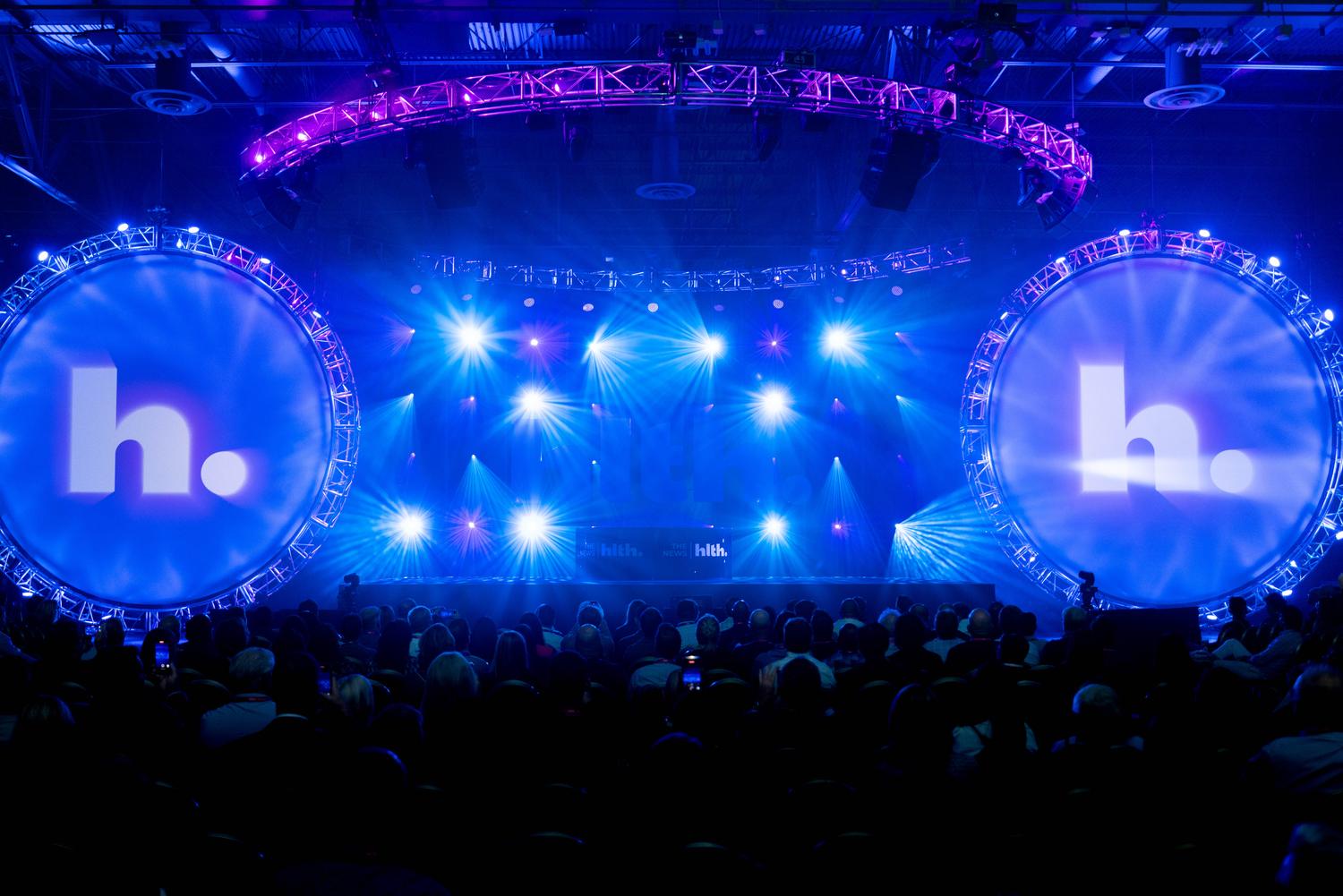 HLTH mainstage during the opening keynote