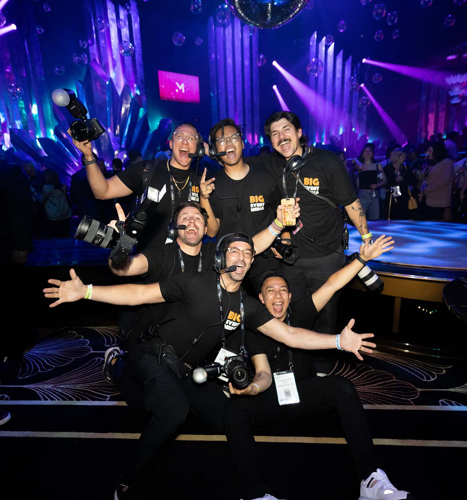 The Big Event Media crew at industry night